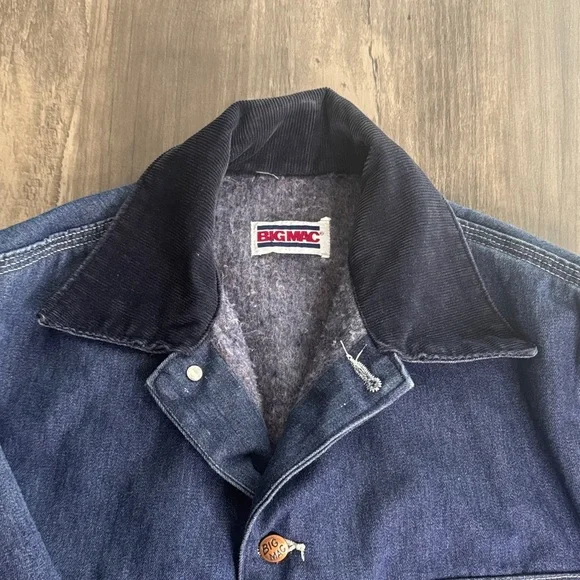 Vintage Big Mac 70s JCPenney Blanket Lined Denim Chore Jacket RARE